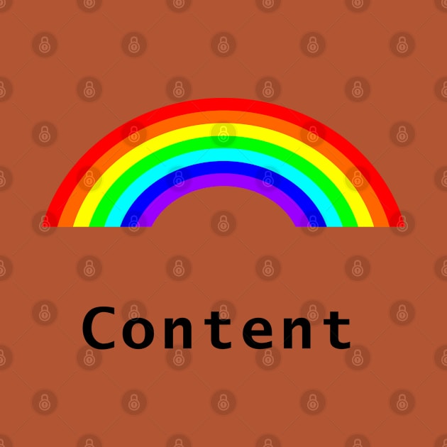 Positive Content Rainbow by ellenhenryart