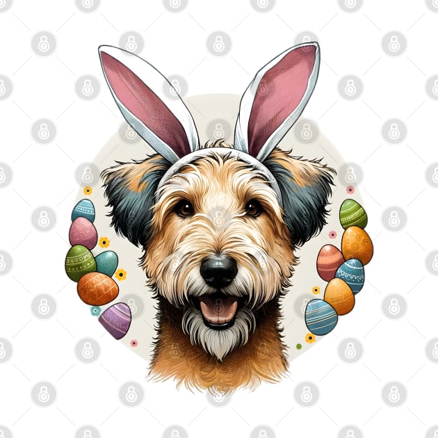 Portuguese Podengo Pequeno Enjoys Easter with Bunny Ears by ArtRUs