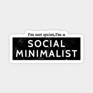 Introvert Graphic Designer Social Minimalist Magnet