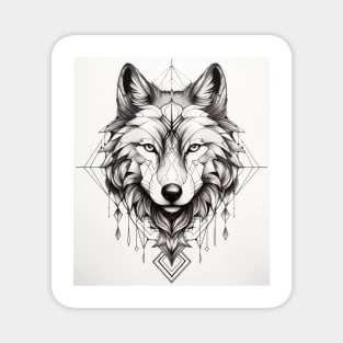 Wolf Tattoo 2 Magnet