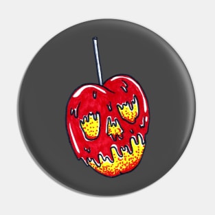 Candy Apple Skull Pin