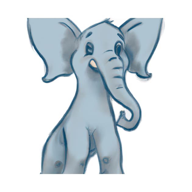 Cute Elephant Drawing by Play Zoo