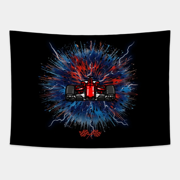 Formula one 1 lover Tapestry by Funtomass