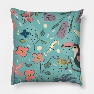 Tropical Bird Pillow