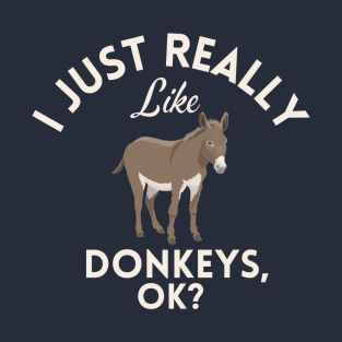 I Just Really Like Donkeys Ok T-Shirt