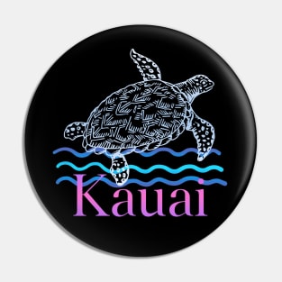 Kauai Hawaii Sea Turtle Souvenir Gift Pin