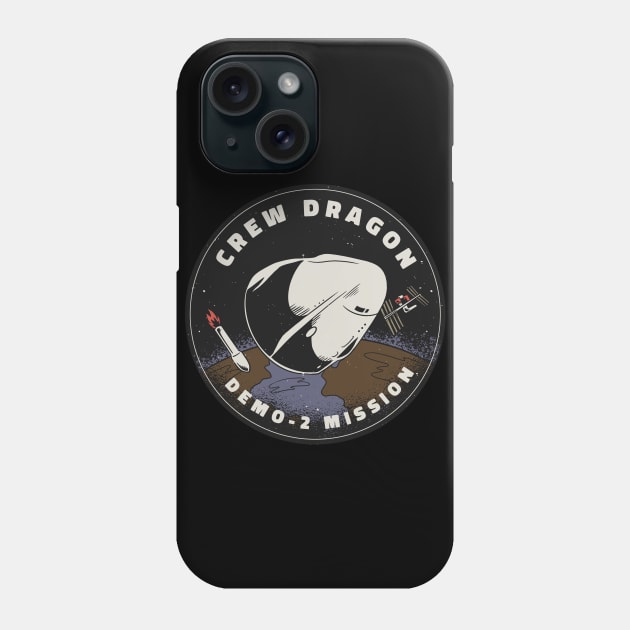 SpaceX Crew Dragon Patch Phone Case by HiFi Tees