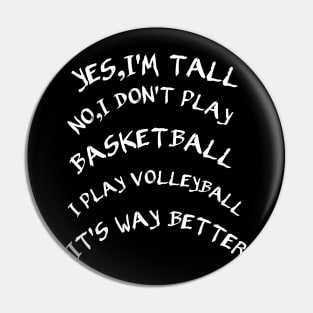 Volleyball Player Apparel gift Pin