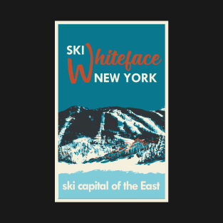 Whiteface Mountain vintage ski poster T-Shirt