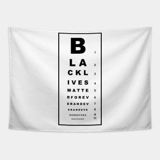 BLM Visual Eye Test Tapestry