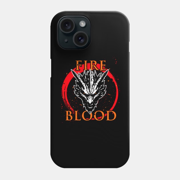 Fire and Blood Phone Case by Cosmic Creative