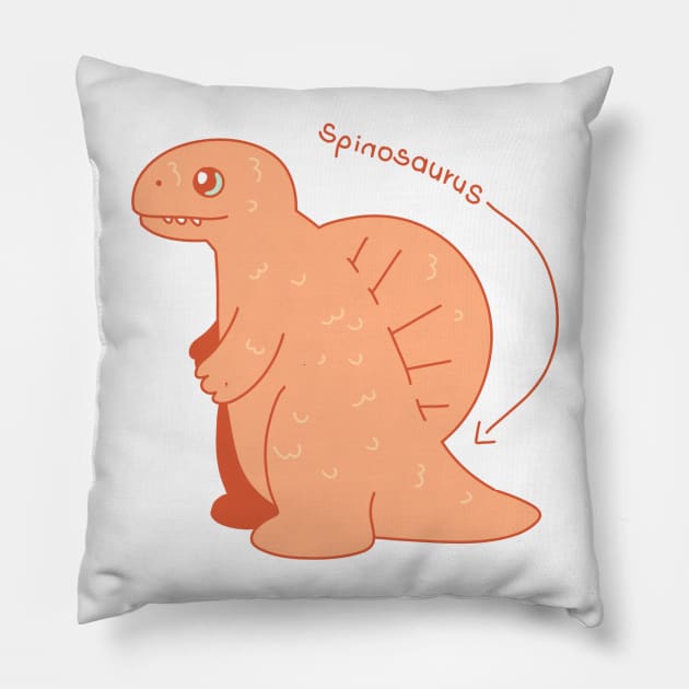 spinosaurus Pillow by Trijucre