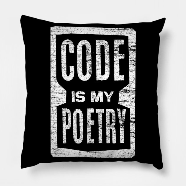 Coding Nerd Pillow by Teeladen