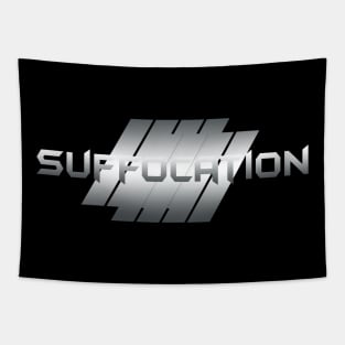 Metallic Illustration Suffocation Tapestry