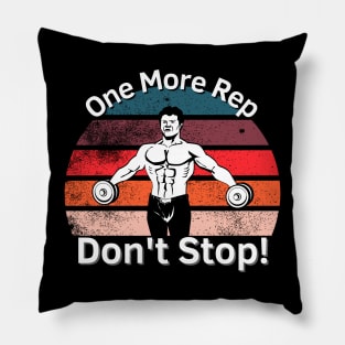 One More Rep! Pillow