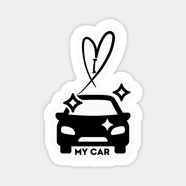 I really Love My Car Magnet by NICHE&NICHE