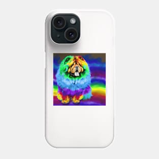 Chow Chow Dog Rainbow Painting Phone Case