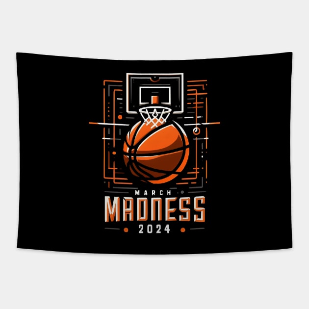 march madness college 2024 Tapestry by CreationArt8