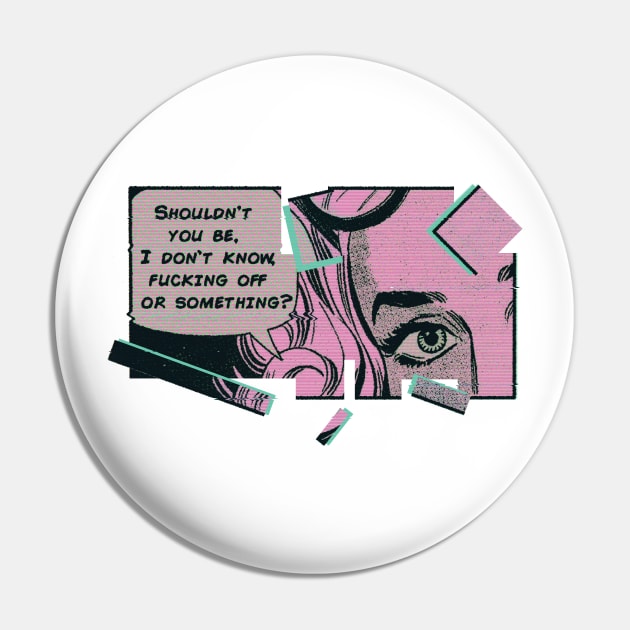 Vaporwave Comic Pin by Sasarious