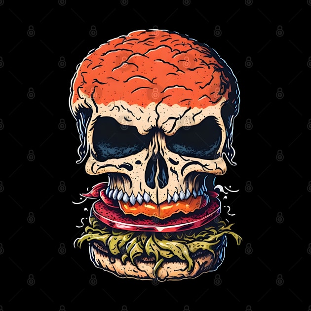 Scary Burger Skull by ColorCanvas