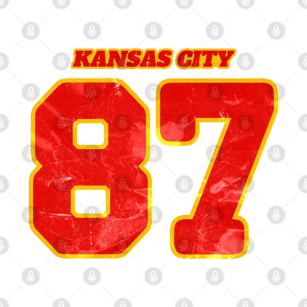 Kansas City 87 Number Swifties Football by Junmir