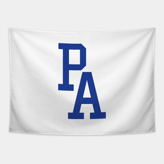 PA Dodger Logo - White Tapestry by KFig21