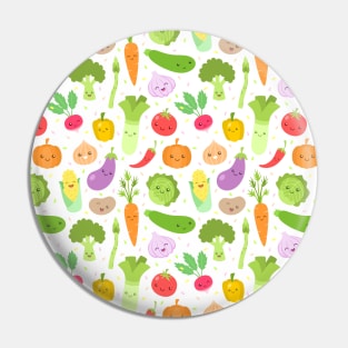 Happy Veggies Pin