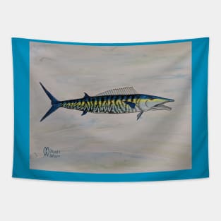 Wahoo fish study Tapestry