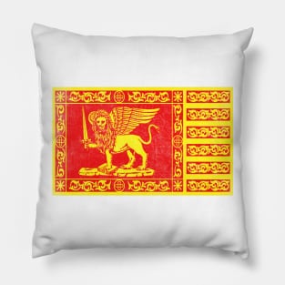 Veneto Italia / Italian Region Vintage Look Flag Pillow