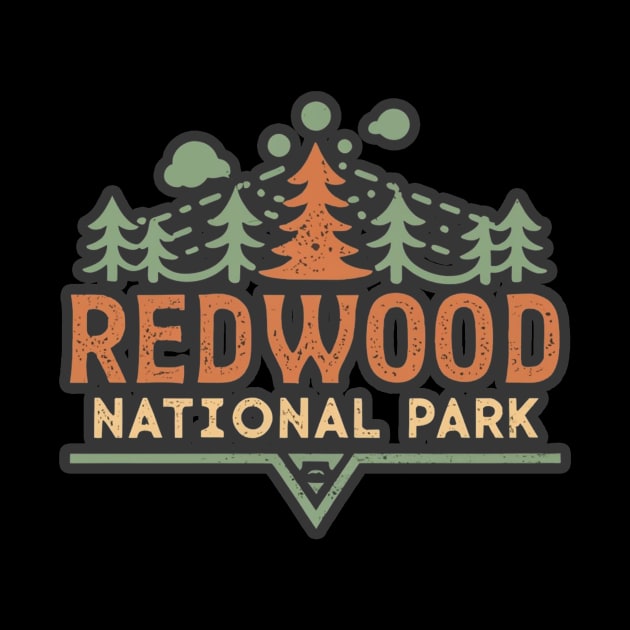 Redwood National Park Travel Sticker by GreenMary Design