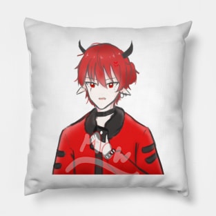 Demonic young man Pillow