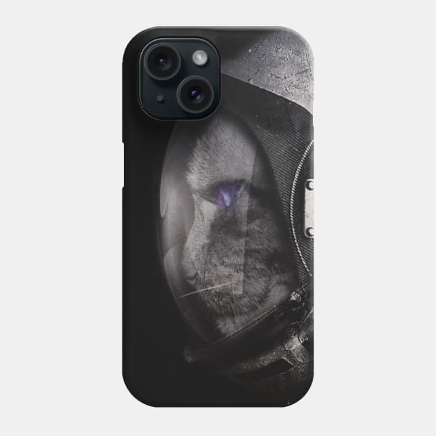 Space catet Staring into space Phone Case by SeamlessOo