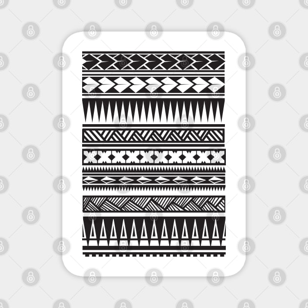 Tribal pattern design Magnet by Ferawela store