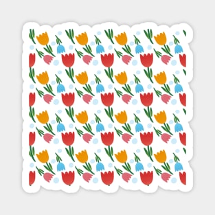 Flower Repeated Pattern Magnet