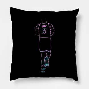 Dwyane Wade Miami Vice Neon Pillow