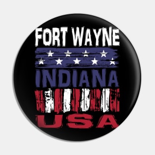 Fort Wayne Indiana USA T-Shirt Pin