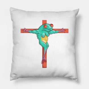 Zero Frog Cross Pillow