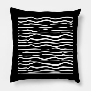 Geometric deformed Lines Pillow