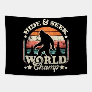 Hide and Seek World Champ Sasquatch Bigfoot – Mythical Creature Outdoor Tapestry