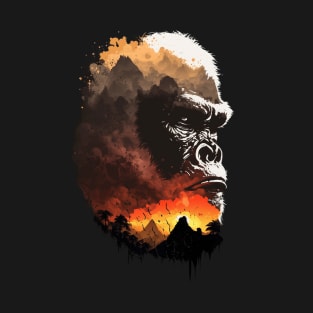 Silverback Gorilla Monkey Mountain Gorilla T-Shirt