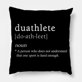 Duathtlete Definition | Duathlon Sport Pillow