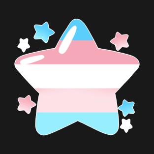 LGBTQ+ Pride Flag Stars - Transgender T-Shirt