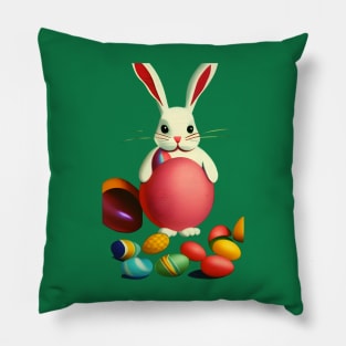 Retro Easter Bunny Pillow