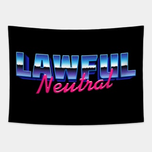 Lawful Neutral 80s Vibes Tapestry