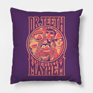 Muppets Pillow - Dr. Teeth by victor calahan