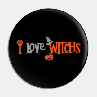 i love witches Halloween 2020 Pin