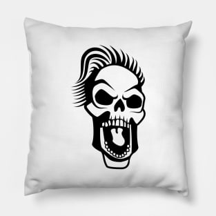 Screaming Skull Pillow