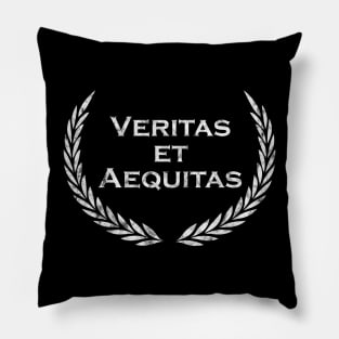 Veritas et Aequitas - Latin saying Pillow