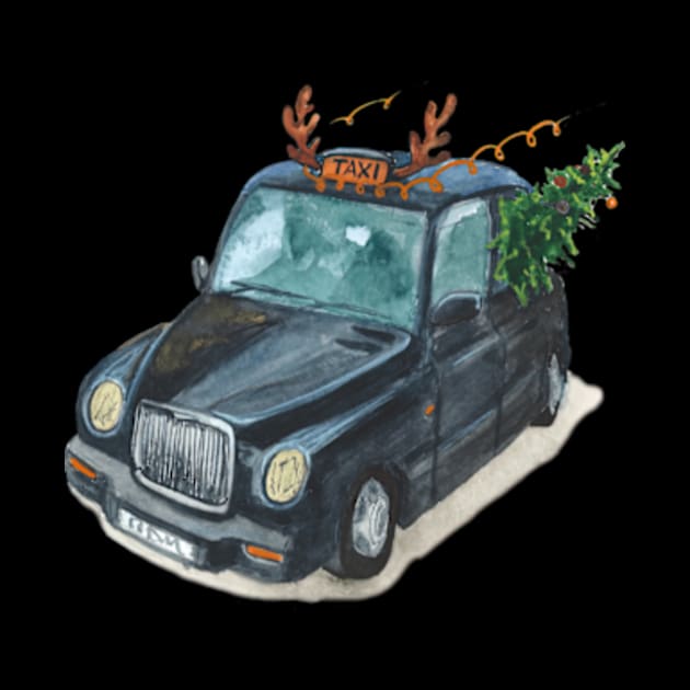 Christmas Cab by ZarenBeck