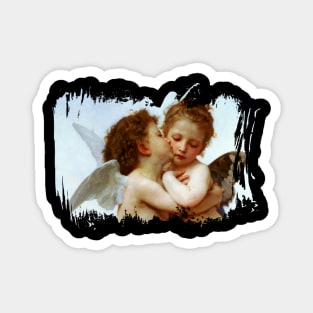 Kissing Cherub angels Magnet